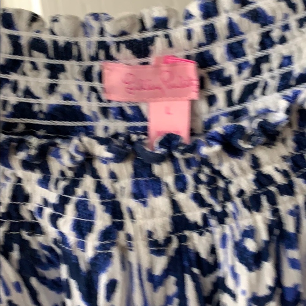 Lilly Pulitzer Blue and White Mini Dress - Picture 3 of 3